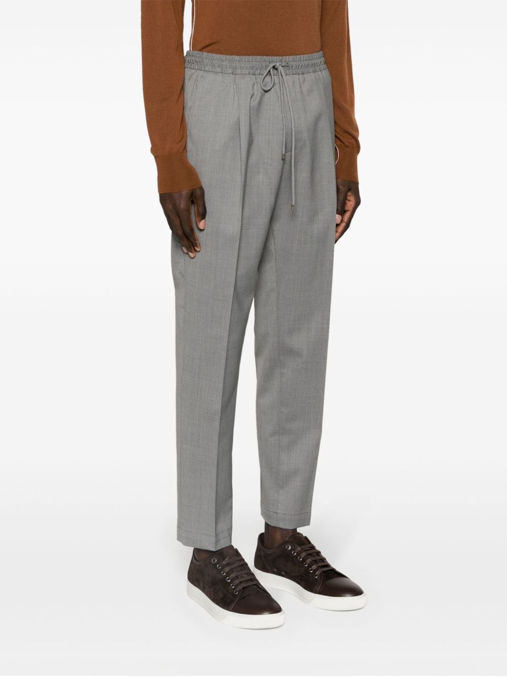 Grey Wimbledon tapered leg trousers men